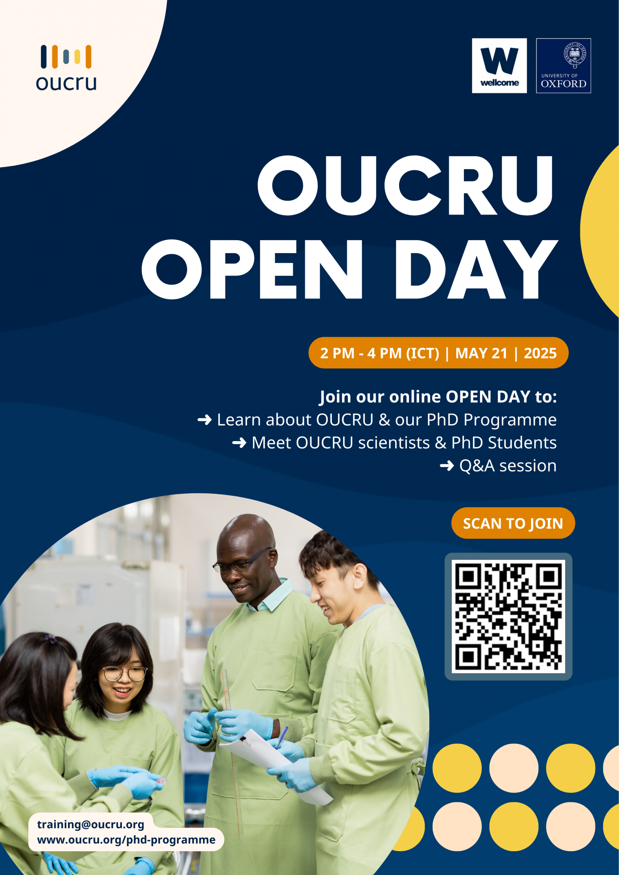 OUCRU Open Day – Learn More About Our International PhD Fellowships based at OUCRU