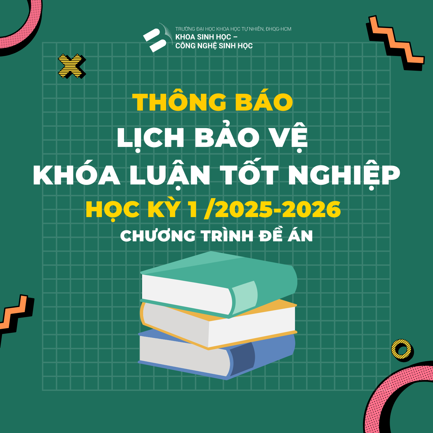 Lịch bảo vệ Khóa luận tốt nghiệp HK1/2025-2026 - Chương trình đề án